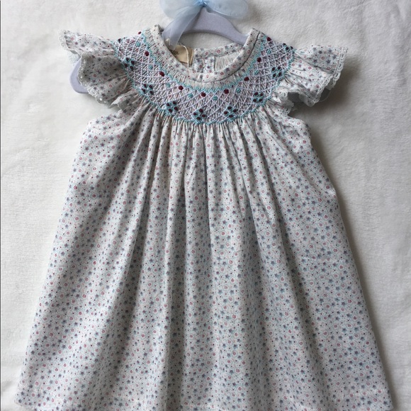 SOLD! Classic, vintage, any occasion smocked dress - Picture 1 of 2